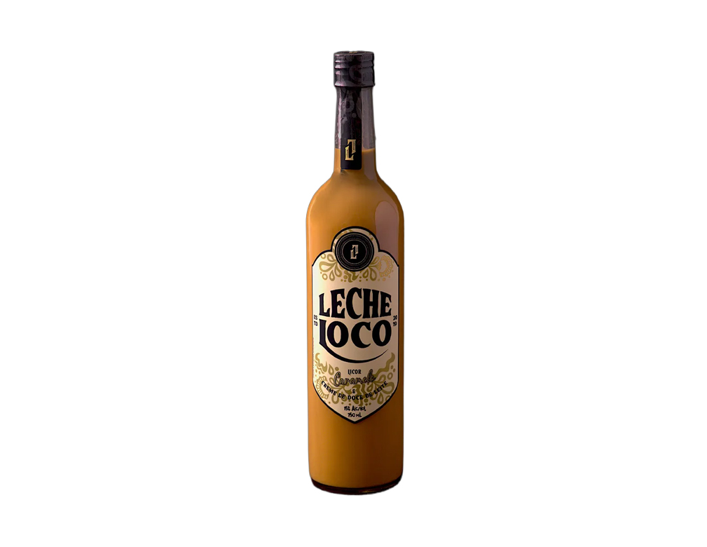 LICOR LECHE LOCO CARAMELO 750 ML (CX 12 UN)